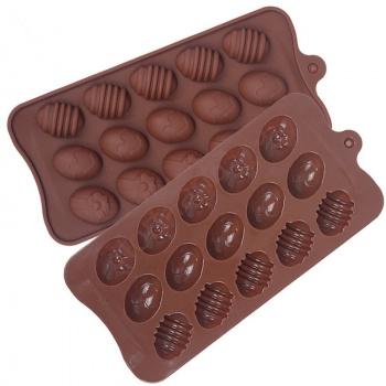 Форма силиконовая для шоколада ПАСХАЛЬНЫЕ ЯЙЦА – «Тортленд»