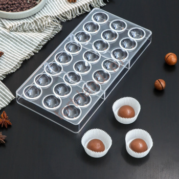 Форма для шоколада «Полусфера», 27,5×13,5 см, 24 ячейки – «Тортленд»