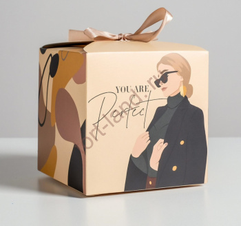Коробка складная Girl, 12 × 12 × 12 см – «Тортленд»
