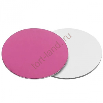 Подложка для торта Розовая/Белая 30 см – «Тортленд»