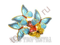 Вафельные бабочки двусторонние (10 шт)