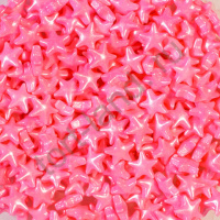 Посыпка кондитерская объёмная 3D Звездочки Розовые перламутровые 12 мм, 50 гр
