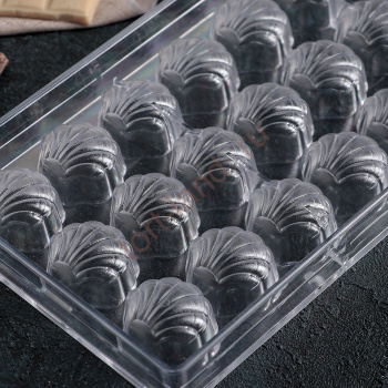 Форма для шоколада (поликарбонат) MARINO 01, Bake ware ( 24 ячейки) – «Тортленд»