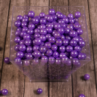 Сахарные шарики Фиолетовые перламутровые 7 мм , 50 гр