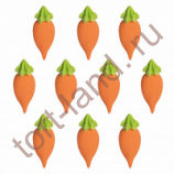 Сахарные фигурки "Морковка" 5 шт