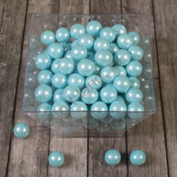 Сахарные шарики Голубые перламутровые 10 мм, 50 гр – «Тортленд»