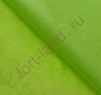 Бумага упаковочная тишью, зеленый, 50 см х 66 см