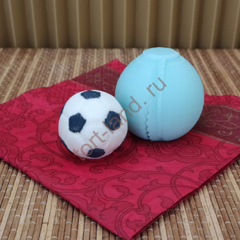 Силиконовая форма №963 "Футбольный мяч 3D" – «Тортленд»