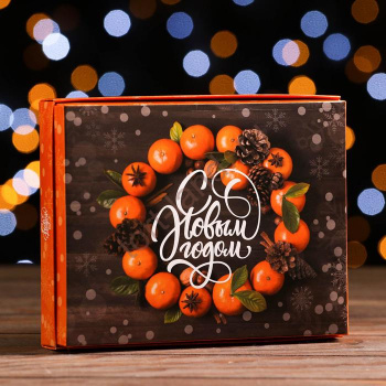Коробка для конфет 12 шт "Запах Нового года", 19 х 15 х 3,6 см – «Тортленд»