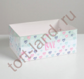 Коробка на 6 капкейков Love, 23 × 16 × 10 см