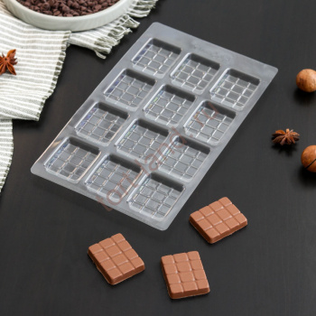 Форма для шоколада «Вкусная плитка шоколада», 22×13 см – «Тортленд»