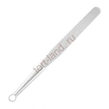 Лопатка кондитерская (палетта) прямая, 25 см, металлическая ручка  – «Тортленд»