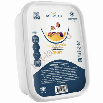 Пюре АГРОБАР Маракуя с косточкой 250 гр – «Тортленд»