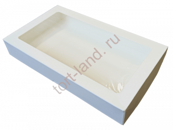Коробка для печенья и пряников Tabox 1450 pro 260*150*40 мм БЕЛЫЙ – «Тортленд»