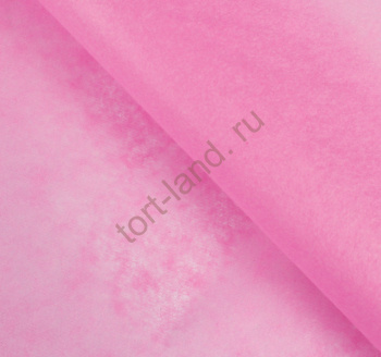 Бумага упаковочная тишью, розовый, 50 см х 66 см – «Тортленд»