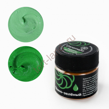 Краситель сухой водорастворимый Caramella Темно-зеленый 5 гр – «Тортленд»