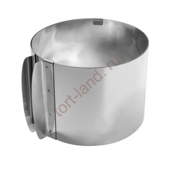 Кольцо раздвижное Профессиональное 16-30 см, высота 12 см (металл 0,6 мм) – «Тортленд»