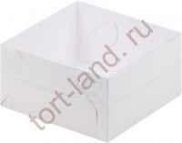 Коробка для зефира 155*155*60 мм Белая 