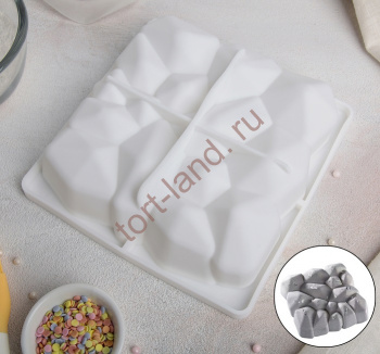 Форма силиконовая для муссовых десертов и выпечки «Диамант», 18×18 см – «Тортленд»
