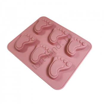 Форма силиконовая для шоколада "Ступня" 6 ячеек – «Тортленд»