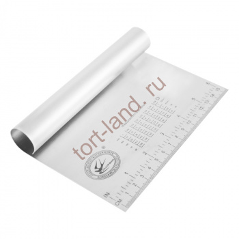 Шпатель металлический с ручкой и разметкой 16 см – «Тортленд»