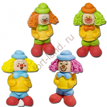 Сахарные фигурки Клоуны (4 шт) – «Тортленд»