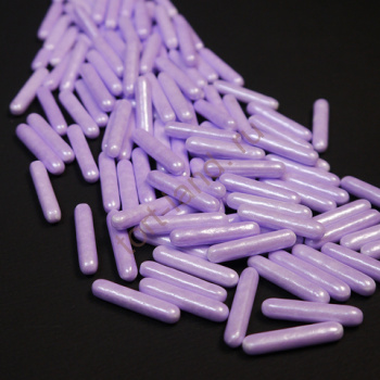 Посыпка MIXIE 3D ПАЛОЧКИ фиолетовые перламутровые, 50 гр – «Тортленд»