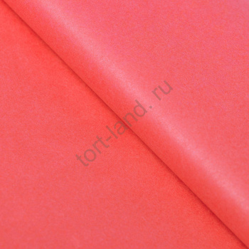 Бумага упаковочная тишью, красная, 50 х 66 см – «Тортленд»