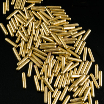 Посыпка кондитерская 3D "Палочки золотые металлик" – «Тортленд»