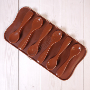 Форма силиконовая для шоколада "Ложки" (большая) – «Тортленд»