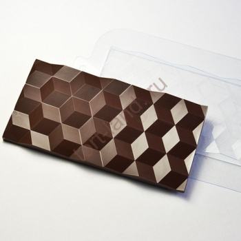  Форма для шоколада "Плитка Кубики" – «Тортленд»