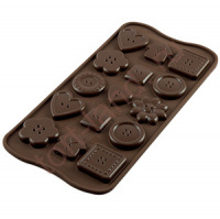 Форма для шоколада силиконовая ИЗИ-ШОК пуговицы