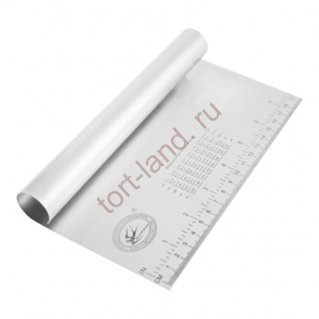 Шпатель металлический с ручкой и разметкой 20 см – «Тортленд»