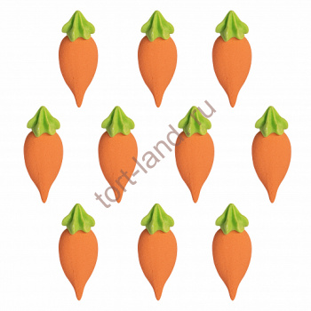 Сахарные фигурки "Морковка" 5 шт – «Тортленд»