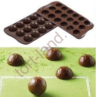 Форма для шоколада силиконовая ИЗИ-ШОК Футбольные мячики
