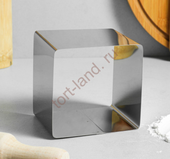 Форма для выпечки и выкладки "Квадрат", H-8,5 см, 10 х 10 – «Тортленд»