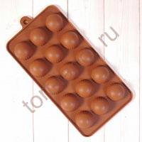 Форма силиконовая для шоколада "Полусфера"