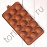 Форма силиконовая для шоколада "Полусфера"