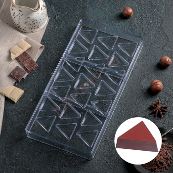 Форма для шоколада (поликарбонат) ТРЕУГОЛЬНИК  – «Тортленд»