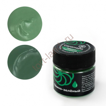 Краситель сухой жирорастворимый Caramella Темно-Зеленый 5 гр – «Тортленд»