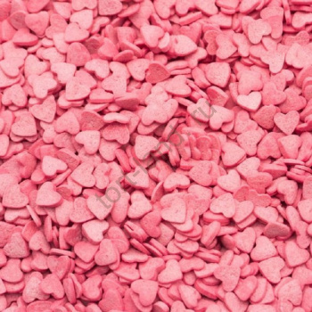 Фигурная посыпка Сердечки розовые 100 гр – «Тортленд»