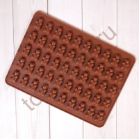Форма силиконовая для шоколада "Мармеладные мишки" (50 шт)