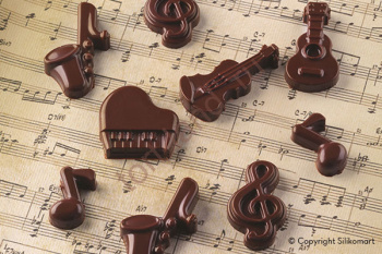 Форма для шоколада силиконовая ИЗИ-ШОК Шоколадная мелодия – «Тортленд»