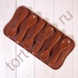 Форма силиконовая для шоколада "Ложки" (большая)