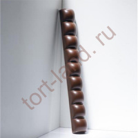 Форма для шоколадных снеков XL ПУЗЫРЬ, 4 ячейки по 200x23 мм