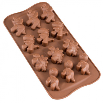 Форма силиконовая для шоколада "Динозавры" – «Тортленд»