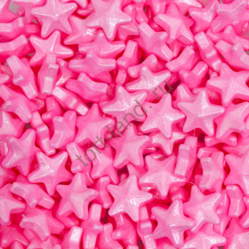 Кондитерская посыпка «Чарующая звездочка", розовая 50 г – «Тортленд»