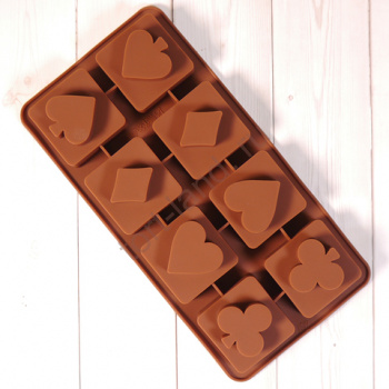 Форма силиконовая для шоколада "Карты" – «Тортленд»