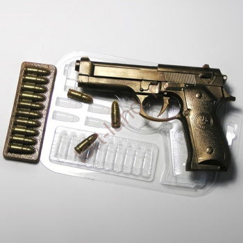 Форма пластиковая БЕРЕТТА пистолет – «Тортленд»