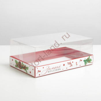 Коробка для десерта Happines, 22 х 8 х 13,5 см – «Тортленд»